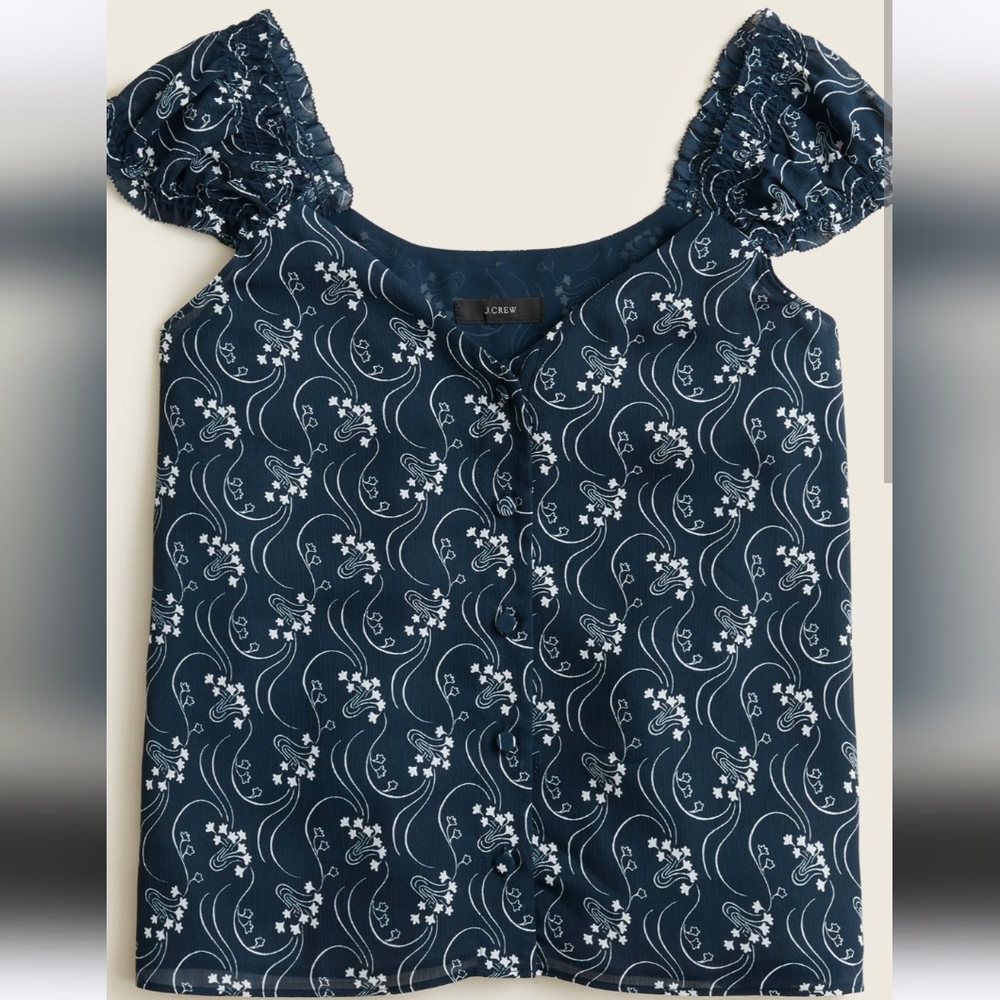 J.Crew Cap Sleeve Top in Starry Swirl